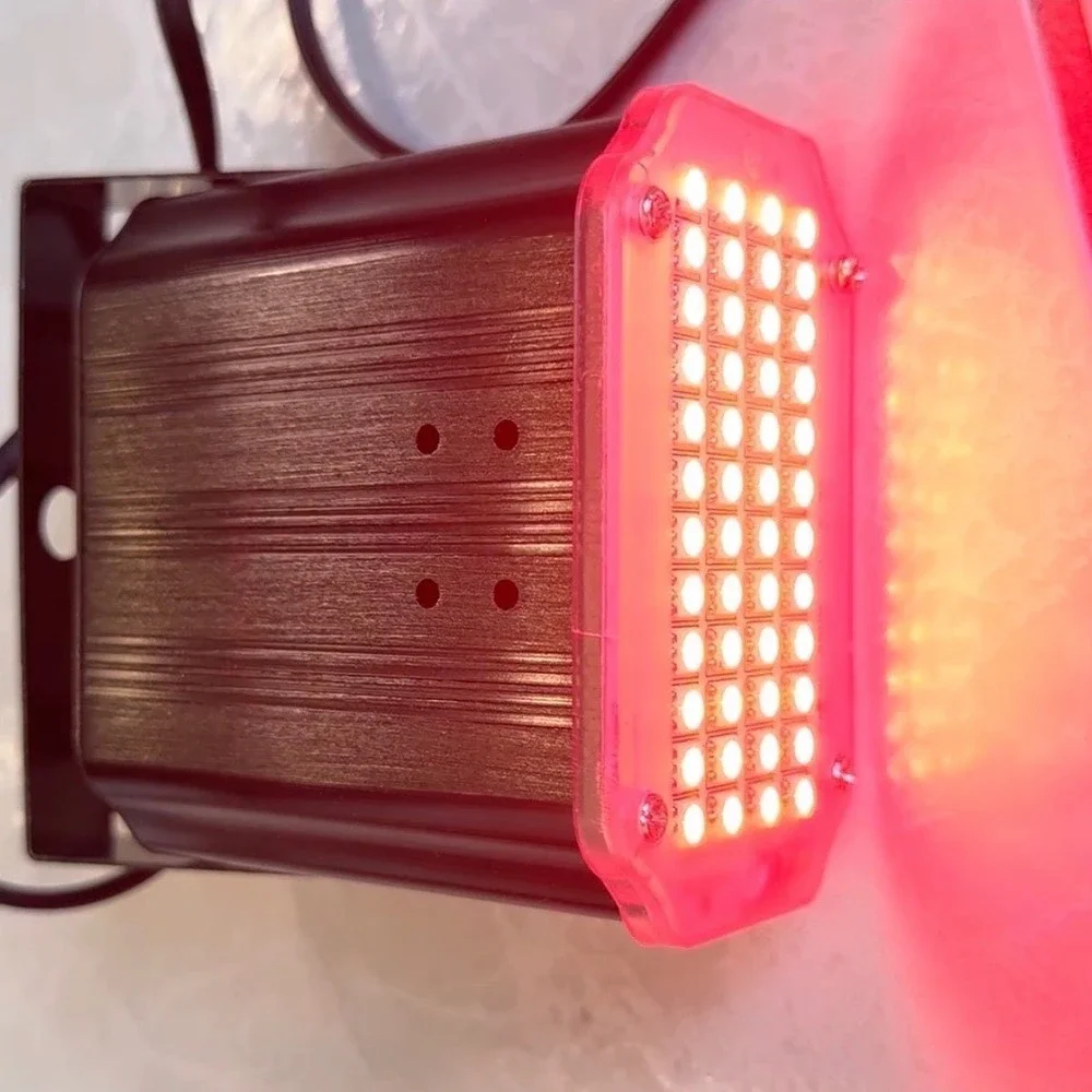 LED Strobe Light Stage Party DJ Black 48 LED Multi-Color Adjustable Speed Rave